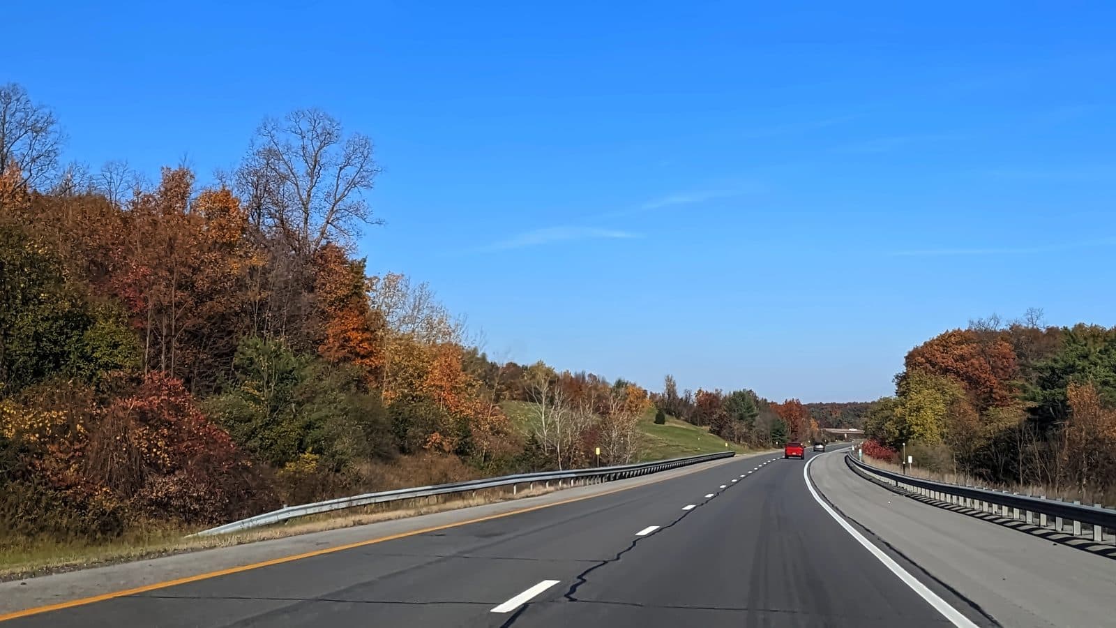 The North Georgia highway corridor in fall